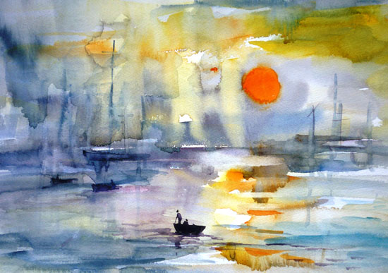 Sunrise after Monet